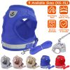 Pet Mesh Harness Dog Leash Set Reflective Chest Strap Adjustable Puppy Vest For Puppies Breeds Dogs Cats Walking Outdoor