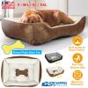 Pet Dog Bed Soft Warm Fleece Puppy Cat Bed Dog Cozy Nest Sofa Bed Cushion Mat For S/M Dog